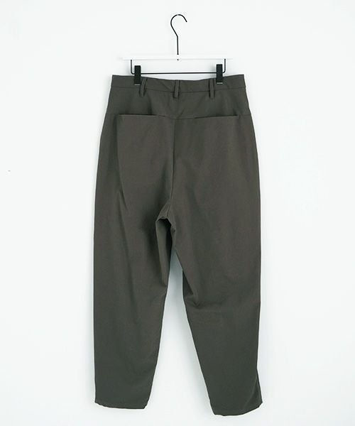 VU.ヴウ.tapered pants-FINX COTTON vu-a23-p10[DARK KHAKI]