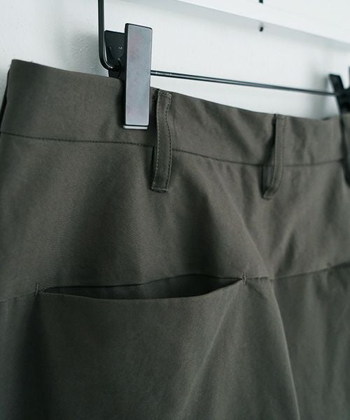 VU.ヴウ.tapered pants-FINX COTTON vu-a23-p10[DARK KHAKI]