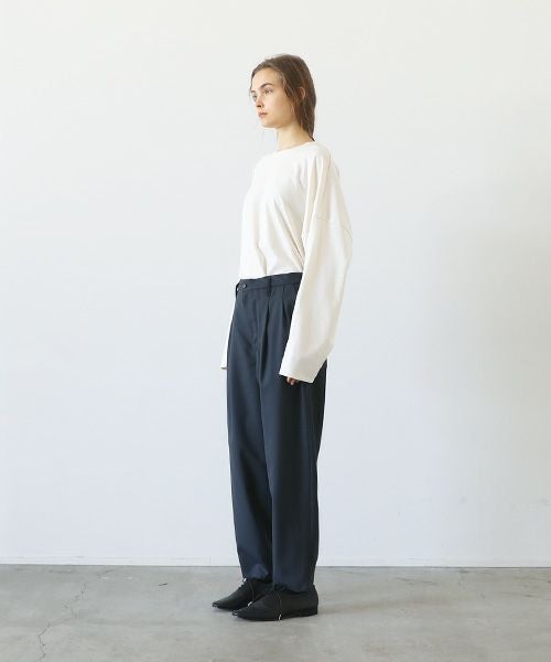VU.ヴウ.narrow tapered pants vu-a23-p12[MOSS DARK GRAY]