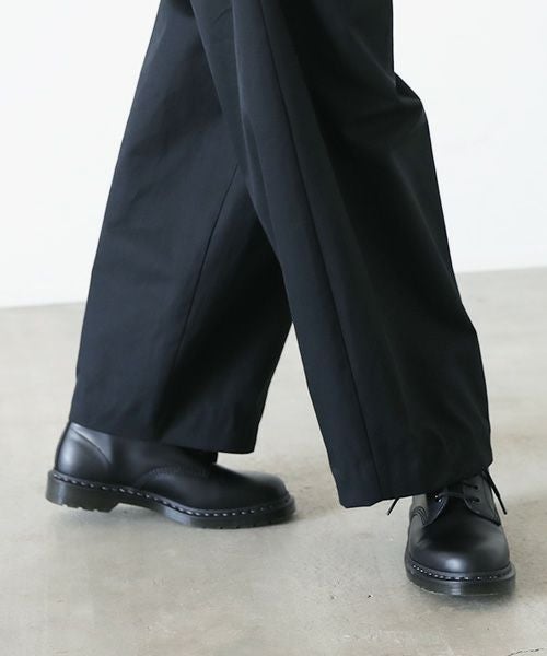 VU.ヴウ.knee wide pants-FINX COTTON vu-a23-p13[BLACK]