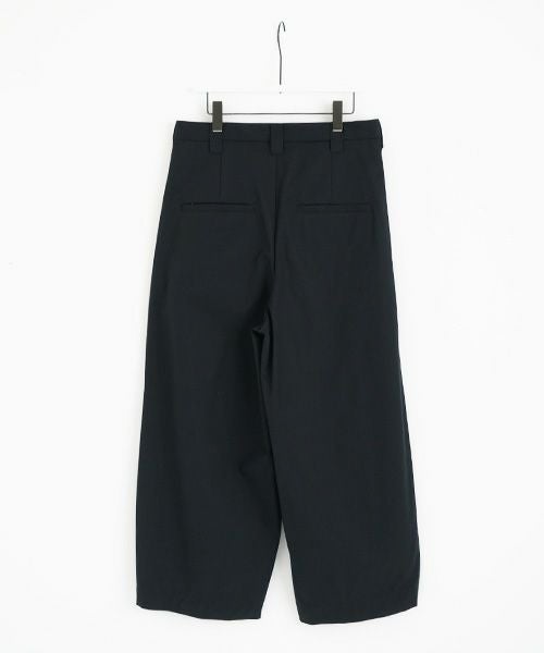 VU.ヴウ.knee wide pants-FINX COTTON vu-a23-p13[BLACK]