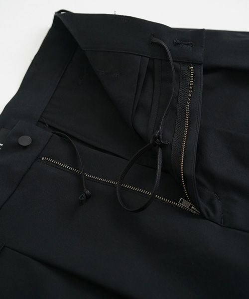 VU.ヴウ.knee wide pants-FINX COTTON vu-a23-p13[BLACK]