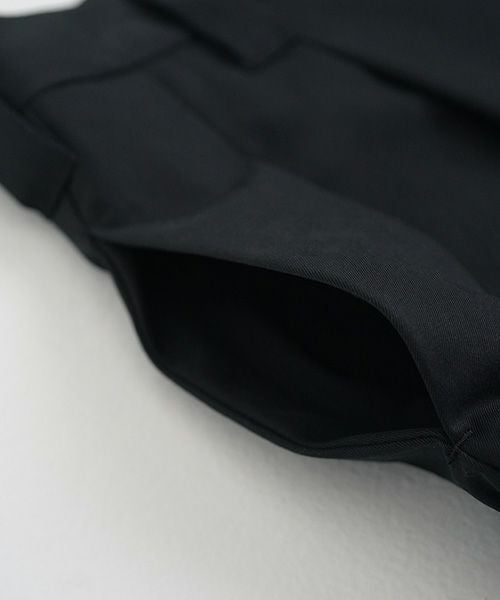 VU.ヴウ.knee wide pants-FINX COTTON vu-a23-p13[BLACK]