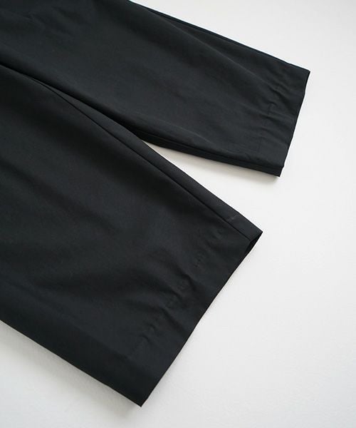 knee wide pants-FINX COTTON vu-a23-p13[BLACK]