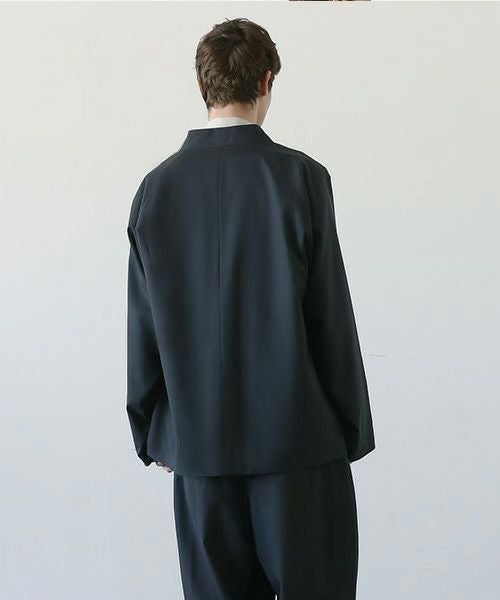 VU.ヴウ.no collar jacket vu-a23-j15[MOSS DARK GRAY]