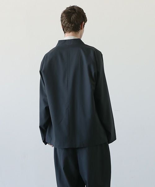 VU.ヴウ.no collar jacket vu-a23-j15[MOSS DARK GRAY]