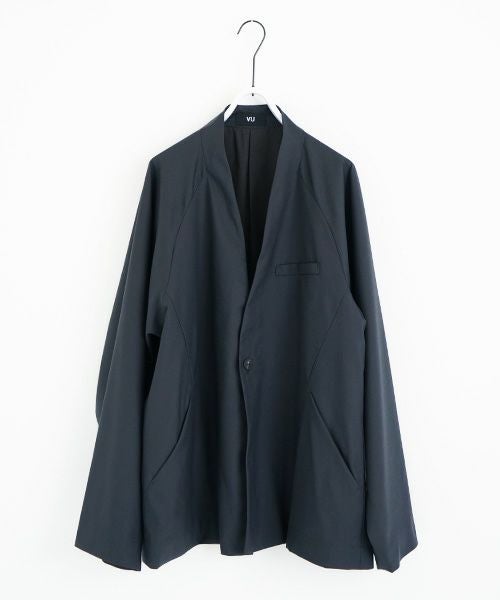 VU.ヴウ.no collar jacket vu-a23-j15[MOSS DARK GRAY]