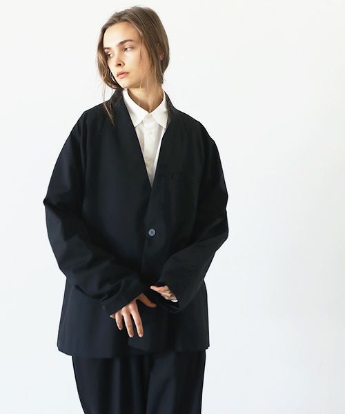 VU.ヴウ.no collar jacket vu-a23-j15[BLACK]
