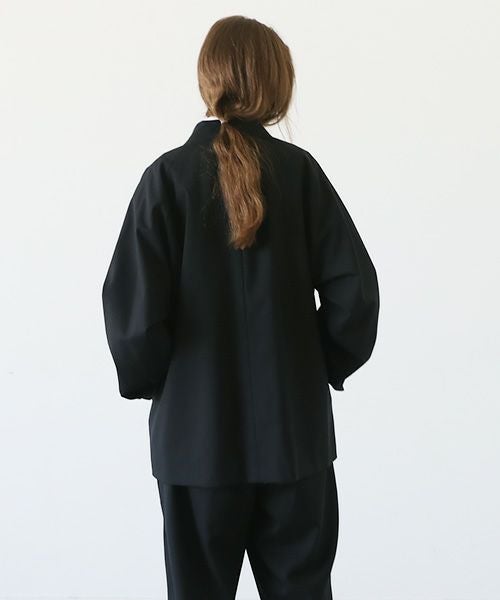 no collar jacket vu-a23-j15[BLACK]