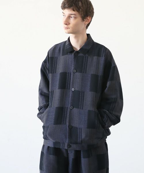 VU.ヴウ.check shirt collar bluson vu-a23-b16[CHECK]