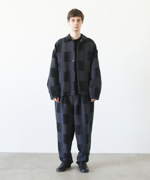 VU.ヴウ.check shirt collar bluson vu-a23-b16[CHECK]