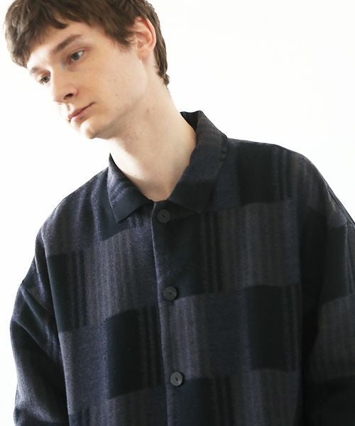 VU.ヴウ.check shirt collar bluson vu-a23-b16[CHECK]