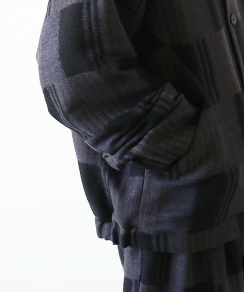 VU.ヴウ.check shirt collar bluson vu-a23-b16[CHECK]