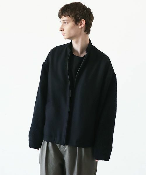 VU.ヴウ.stand collar bluson vu-a23-b18[BLACK]