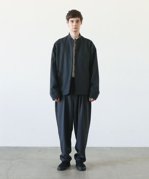 VU.ヴウ.stand collar bluson vu-a23-b18[MOSS DARK GRAY]