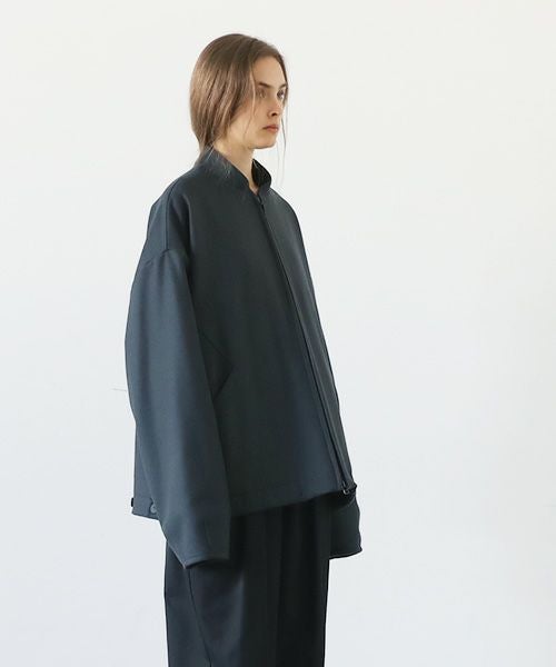 VU.ヴウ.stand collar bluson vu-a23-b18[MOSS DARK GRAY]