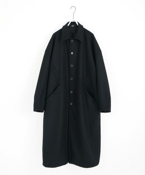 VU.ヴウ.long wide coat vu-a23-c20[BLACK]