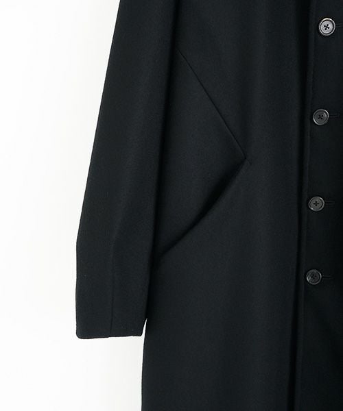 VU.ヴウ.long wide coat vu-a23-c20[BLACK]