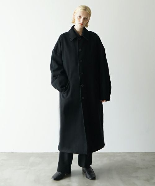 VU.ヴウ.long wide coat vu-a23-c20[BLACK]