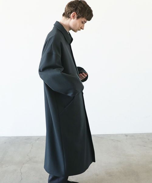 VU.ヴウ.long wide coat vu-a23-c20[MOSS DARK GRAY]