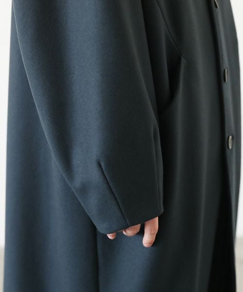 VU.ヴウ.long wide coat vu-a23-c20[MOSS DARK GRAY]