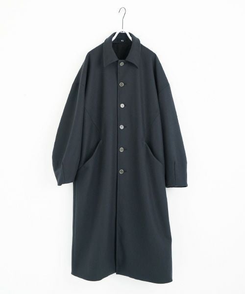 VU.ヴウ.long wide coat vu-a23-c20[MOSS DARK GRAY]