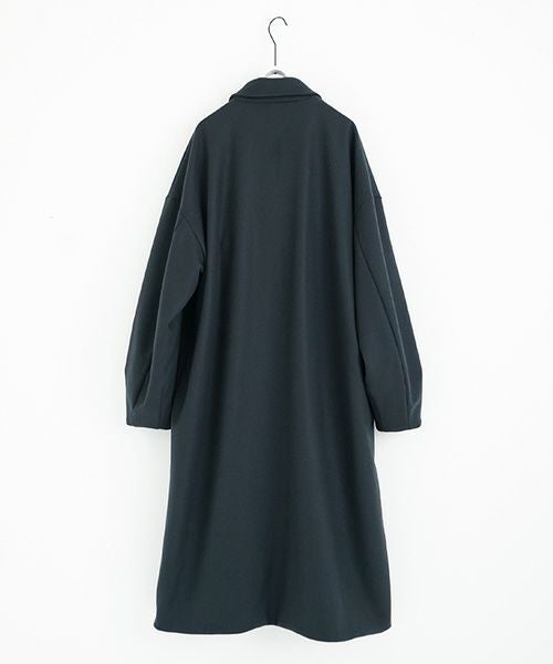VU.ヴウ.long wide coat vu-a23-c20[MOSS DARK GRAY]