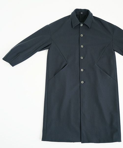 VU.ヴウ.long wide coat vu-a23-c20[MOSS DARK GRAY]