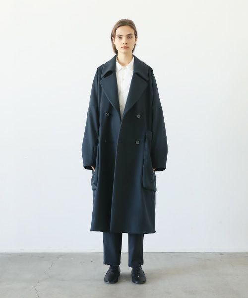 VU.ヴウ.shawl collar coat vu-a23-c21[MOSS DARK GRAY]