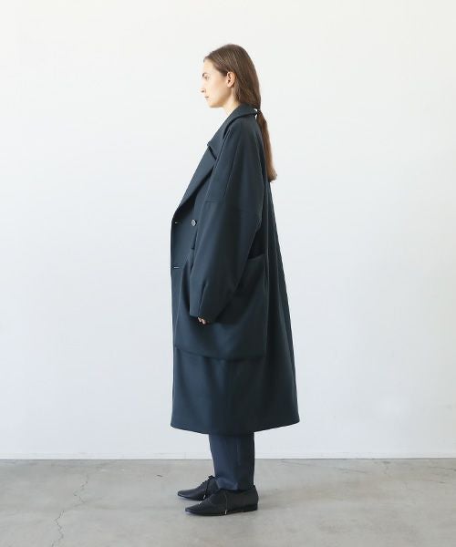 VU.ヴウ.shawl collar coat vu-a23-c21[MOSS DARK GRAY]