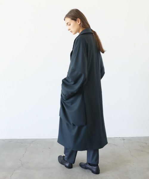 VU.ヴウ.shawl collar coat vu-a23-c21[MOSS DARK GRAY]