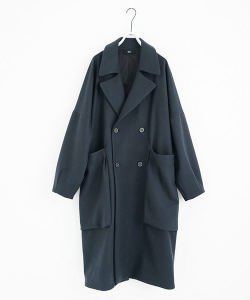 VU.ヴウ.shawl collar coat vu-a23-c21[MOSS DARK GRAY]