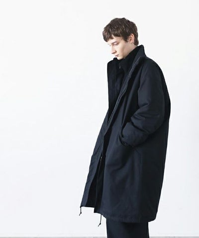 VU.ヴウ.flight coat-FINX COTTON vu-a23-b22[BLACK]