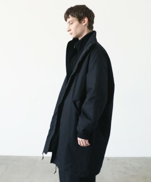 VU.ヴウ.flight coat-FINX COTTON vu-a23-b22[BLACK]