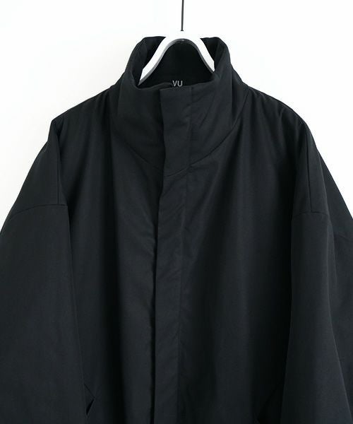 VU.ヴウ.flight coat-FINX COTTON vu-a23-b22[BLACK]