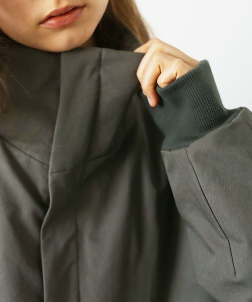 VU.ヴウ.flight coat-FINX COTTON vu-a23-b22[DARK KHAKI]