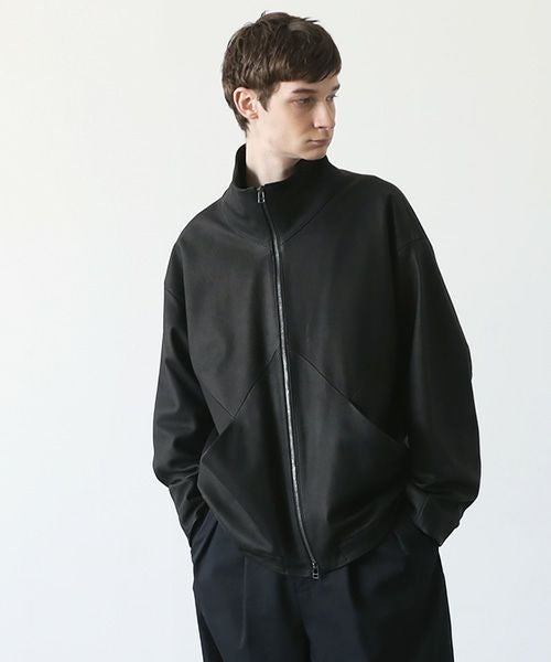 VU.ヴウ.deer leather stand collar bluson vu-a23-b25[BLACK]