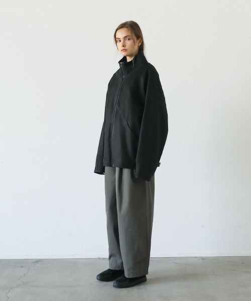 VU.ヴウ.deer leather stand collar bluson vu-a23-b25[BLACK]