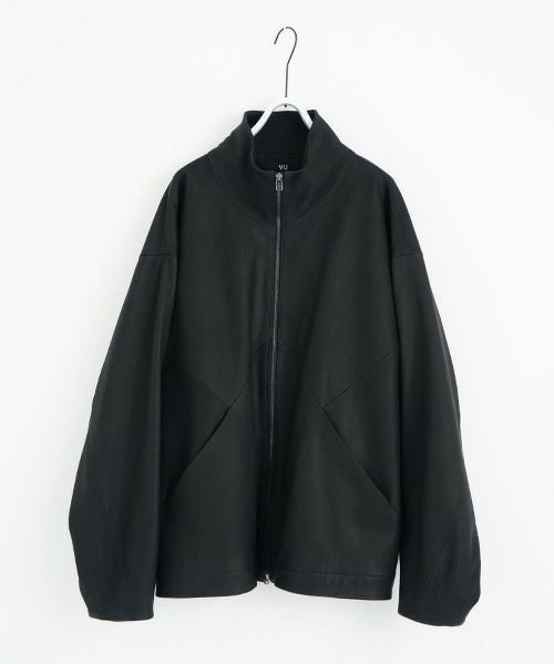VU.ヴウ.deer leather stand collar bluson vu-a23-b25[BLACK]