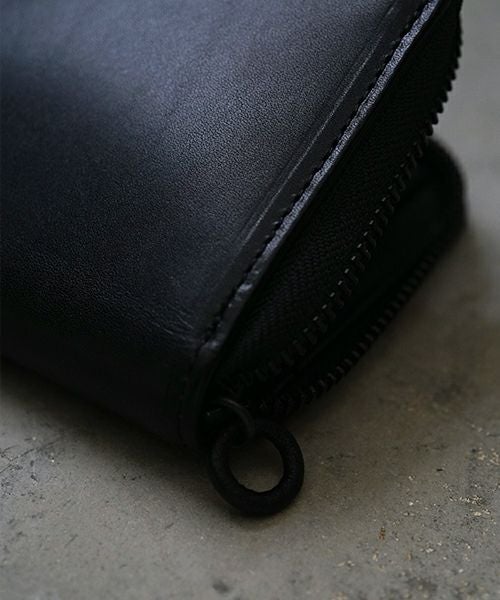 VU PRODUCT ヴウプロダクト cow leather zip wallet [BLACK] vu-product-B13 ワックスレザージップウォレット　栃木レザー財布