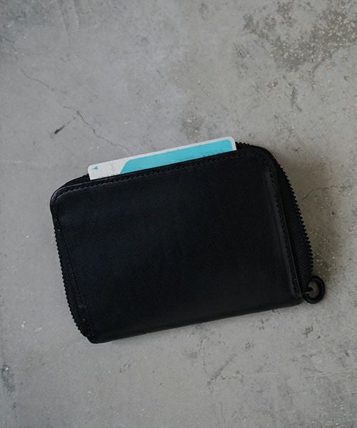 VU PRODUCT ヴウプロダクト cow leather zip wallet [BLACK] vu-product-B13 ワックスレザージップウォレット　栃木レザー財布