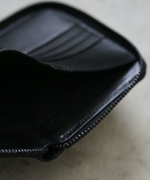 VU PRODUCT ヴウプロダクト cow leather zip wallet [BLACK] vu-product-B13 ワックスレザージップウォレット　栃木レザー財布
