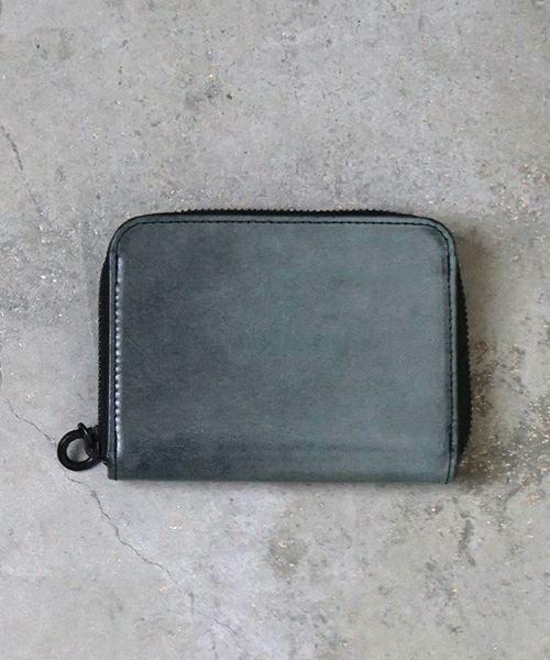VUm PRODUCT B13 zip wallet wax cow leather / wax black