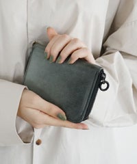VU PRODUCT ヴウプロダクト WAX cow leather zip wallet [WAX BLACK] vu-product-B13 ワックスレザージップウォレット　栃木レザー財布