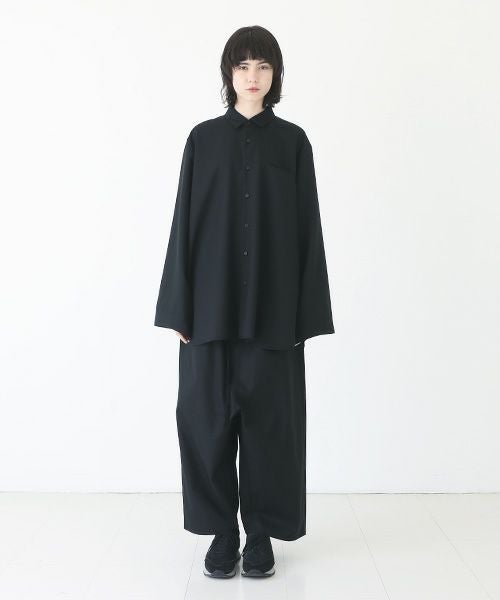 VUy.ヴウワイ.two slit shirt vuy-a23-s01[BLACK×PAINT]