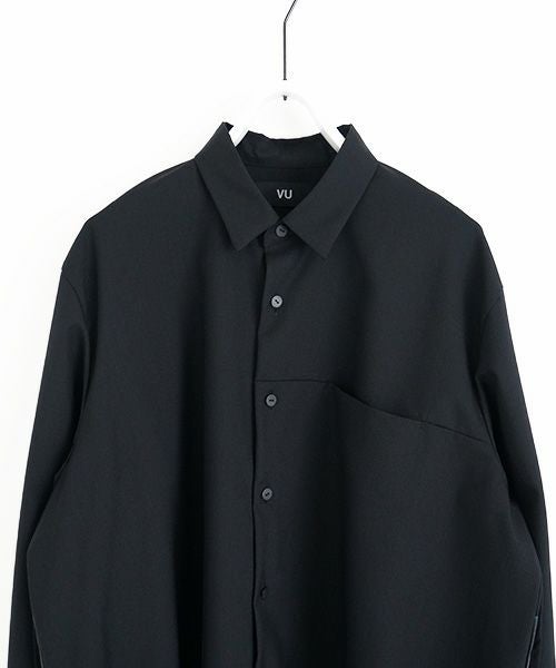 VUy.ヴウワイ.two slit shirt vuy-a23-s01[BLACK×PAINT]