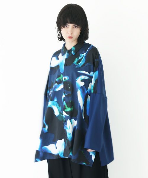 VUy.ヴウワイ.dolman shirt vuy-a23-s02[BLUE×PAINT]