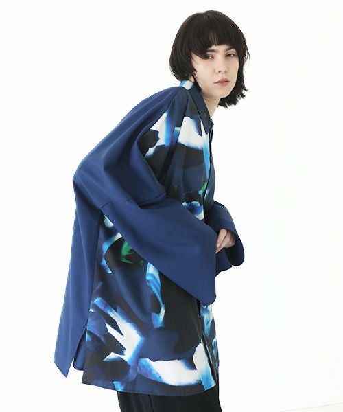 VUy.ヴウワイ.dolman shirt vuy-a23-s02[BLUE×PAINT]
