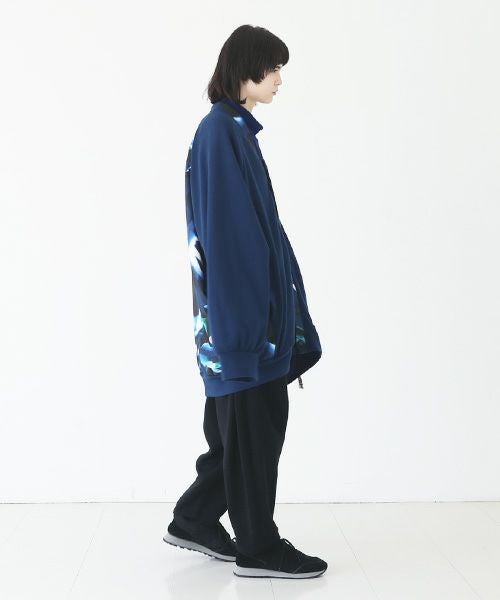 VUy.ヴウワイ.big cardigan vuy-a23-k03[BLUE×PAINT]