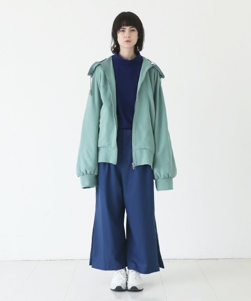 VUy.ヴウワイ.big hoody vuy-a23-k04[GREEN×PAINT]